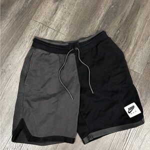 Jordan Men's Black and Gray Shorts